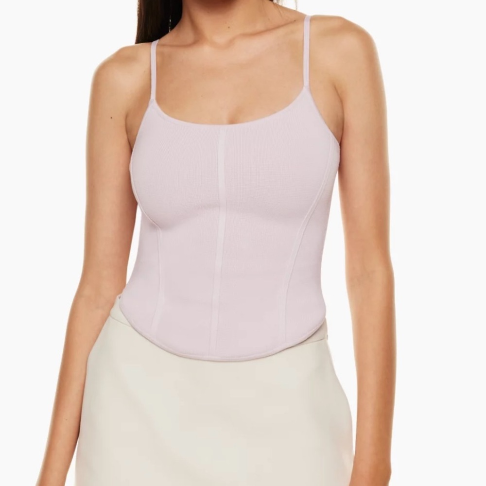 NWT Aritzia color halo pink Sculpt Knit Moma Tank 6739
